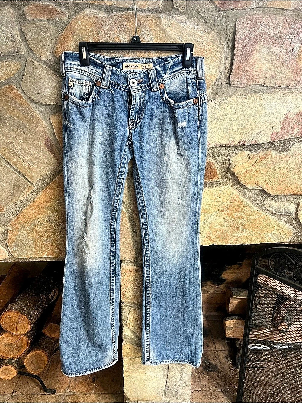 Big Star Maddie Bootcut Jeans Waist 27 Blue